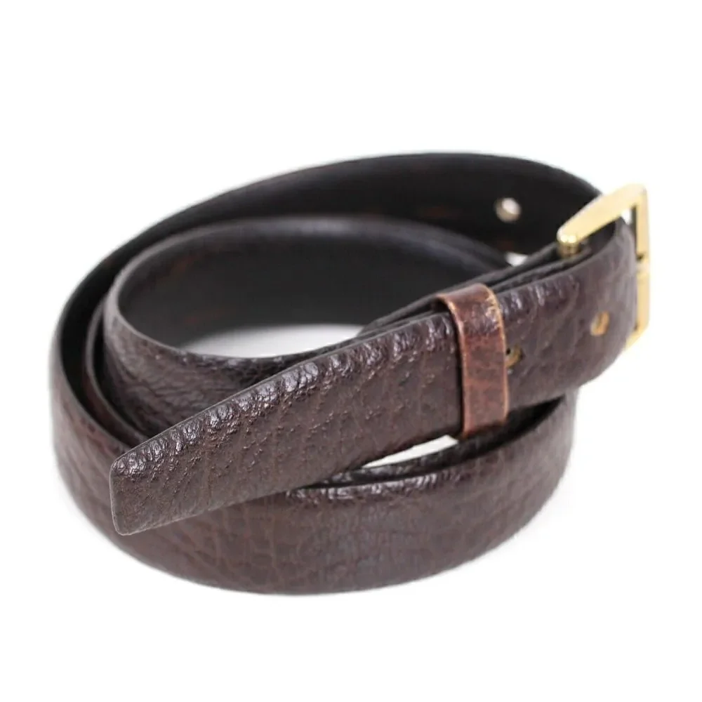 VTG GETCHI GOAT BROWN GENUINE LEATHER 7/8